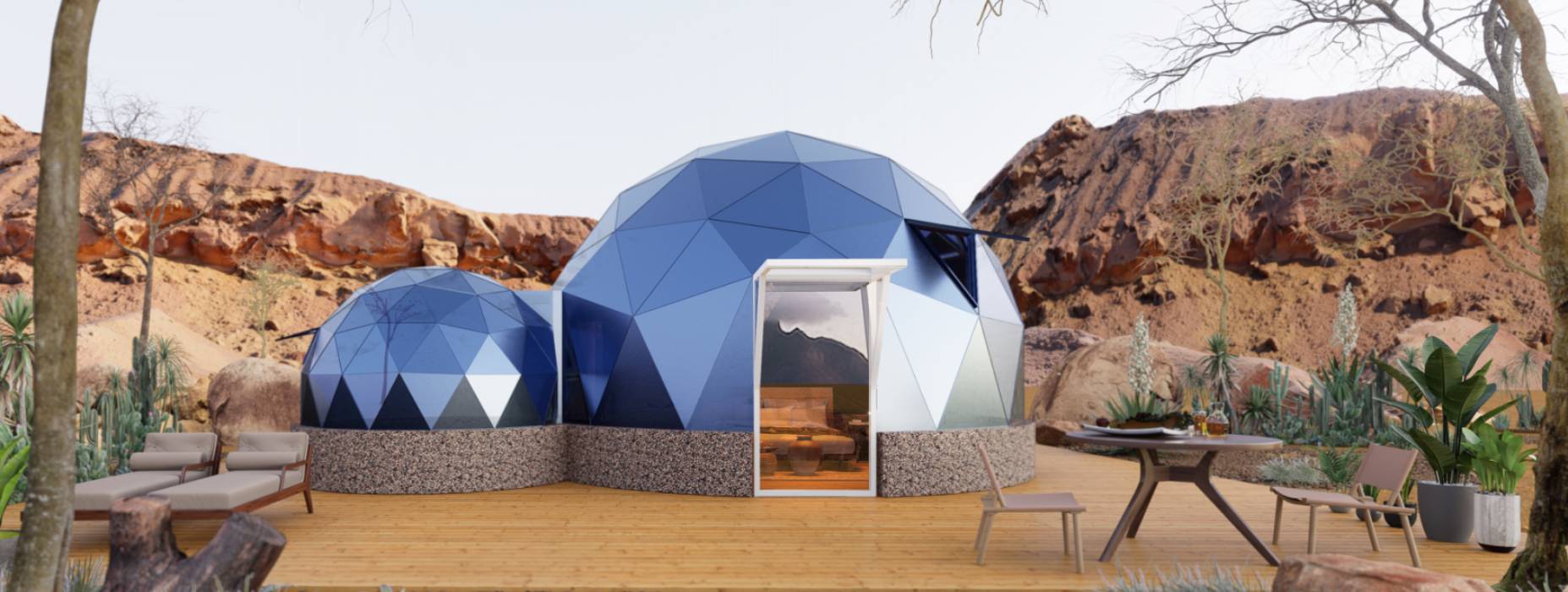 威远县球形智能光伏玻璃星空房